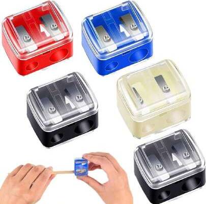 Shein Double Hole Pencil Sharpener Mini Portable Multi-Function - Multi-Function