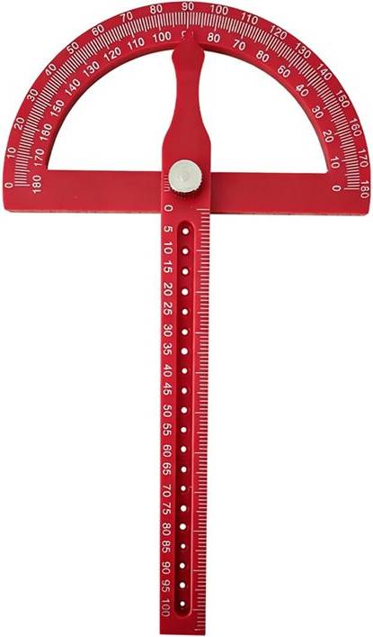 Torribaly Woodworking Protractor 180 Adjustable Angle Ruler Carpenter's Square