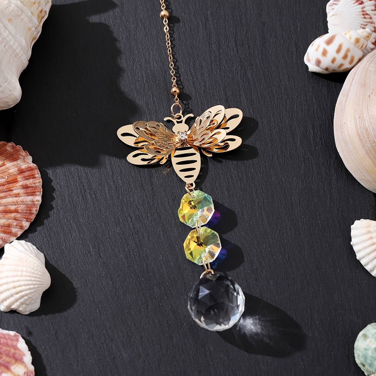 Bee Wind Chime With Metal Rotating