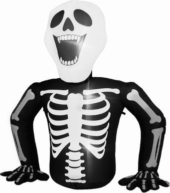 Halloween decorations lights Alvantor 6 ft Halloween Inflatable Skeleton 3 LED Lights