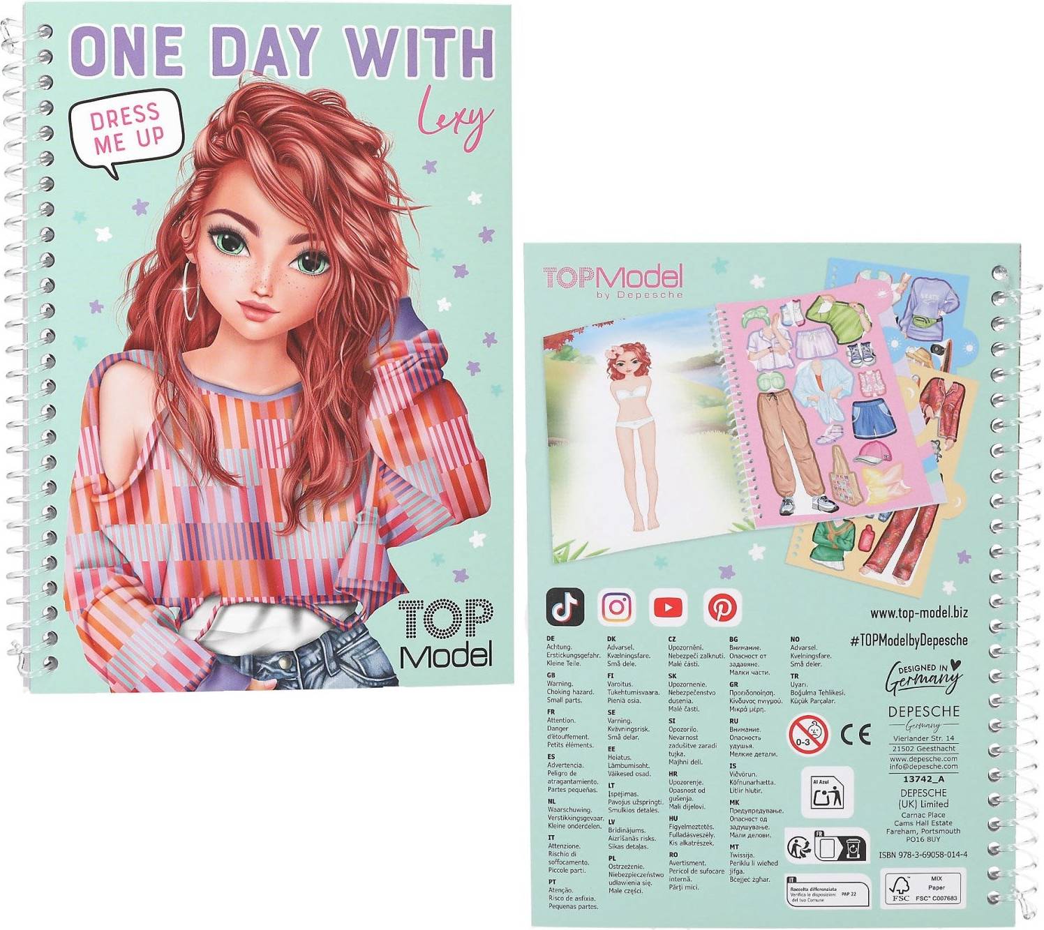 Top Model Dress Me Up For One Day Sticker Book