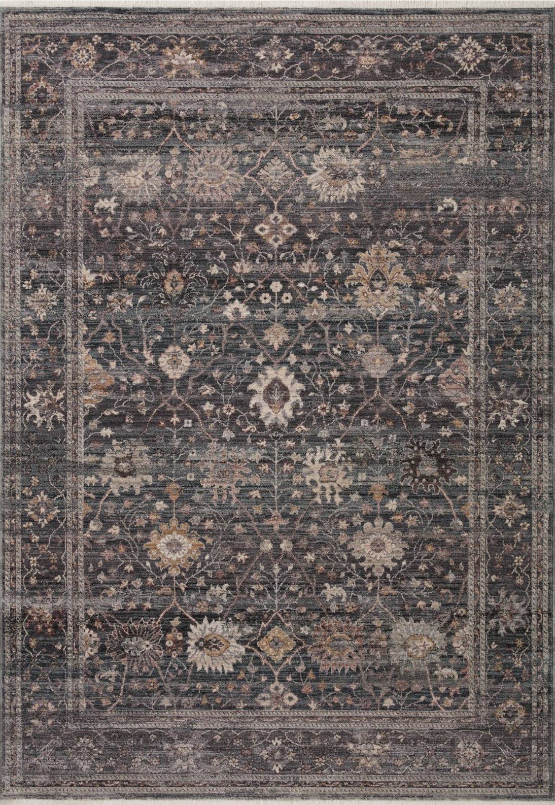 Loloi Lyra Meridian Area Rug 2' 7" x 12' In Ink