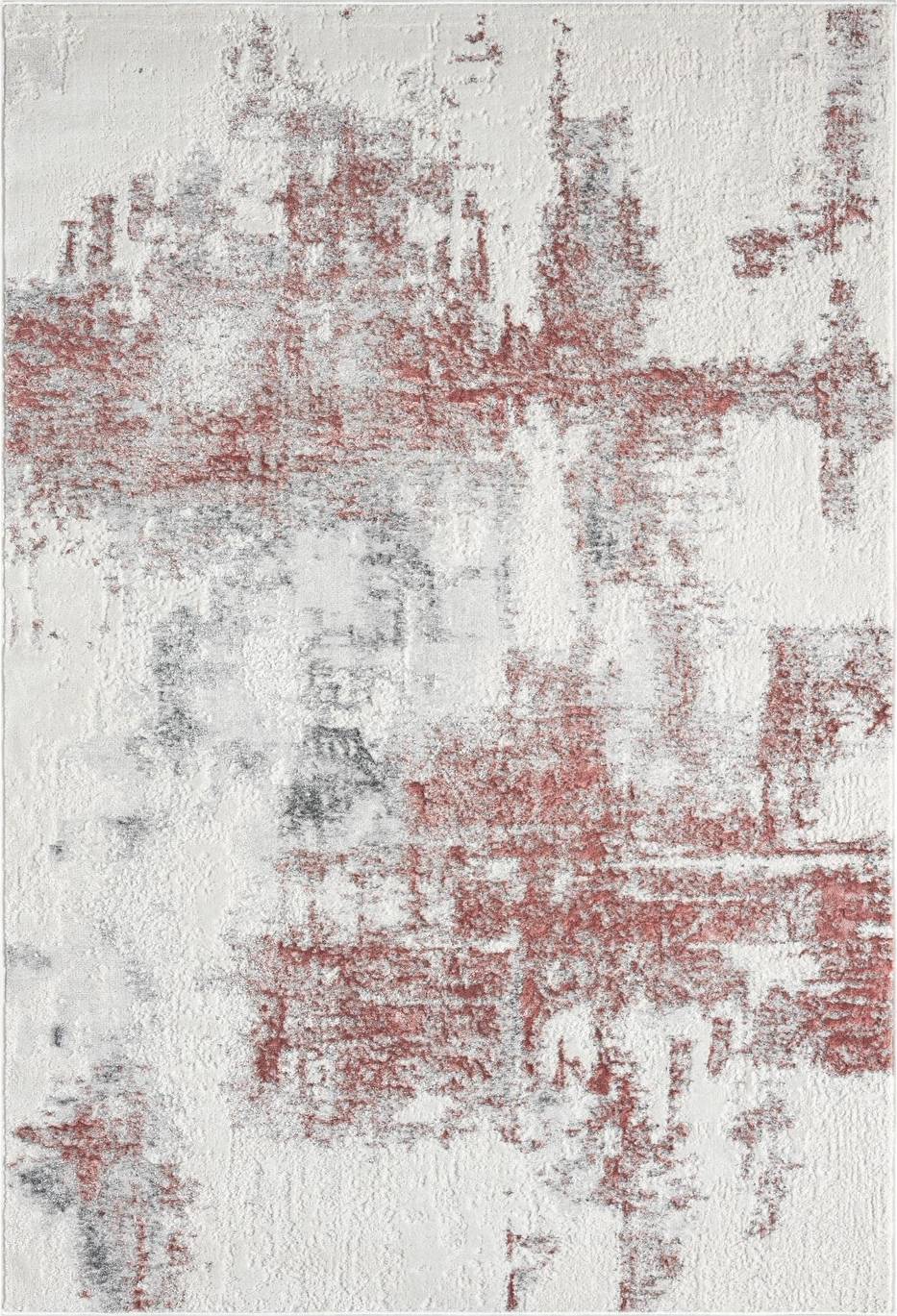 Lavell Collection Abstract Pink Area Rug