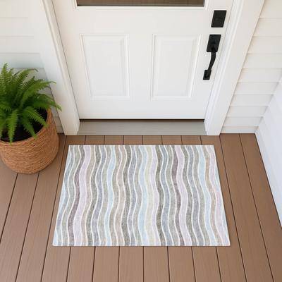 Addison Rugs Indoor Outdoor Contemporary Stripe Chantille Rug