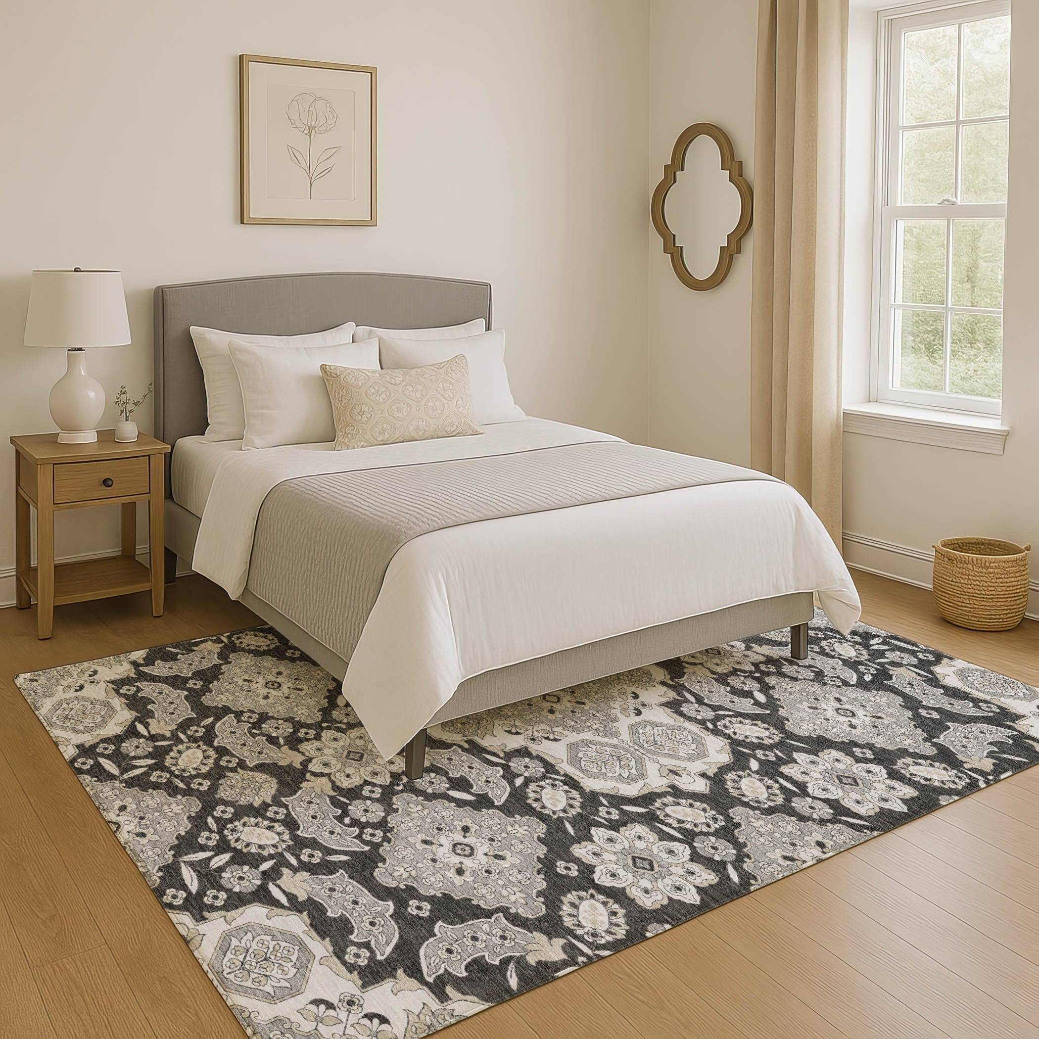 Addison Rugs Premium Washable Super Soft Classic Mayfield Rug Gray