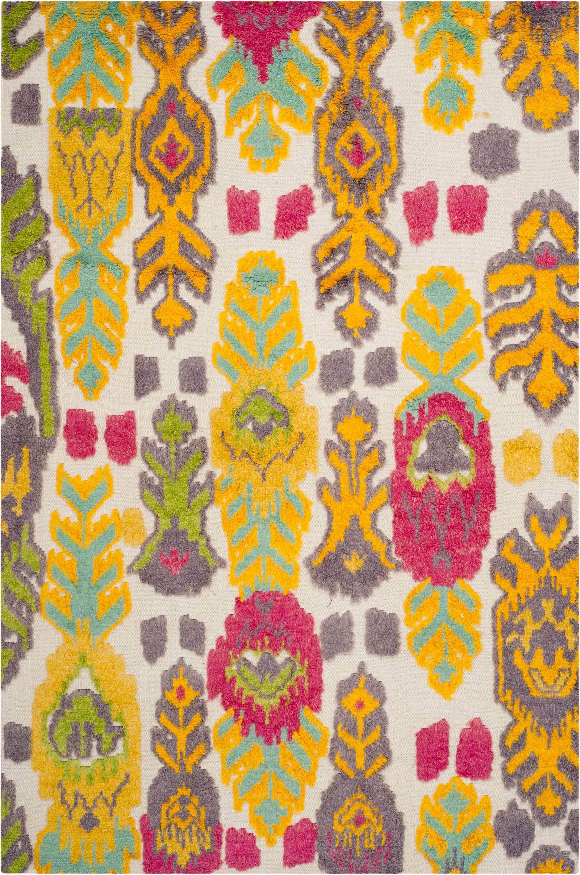 Safavieh Kenya Multi Transitional 6ft x 9ft Medium Rectangle Rug Multicolor