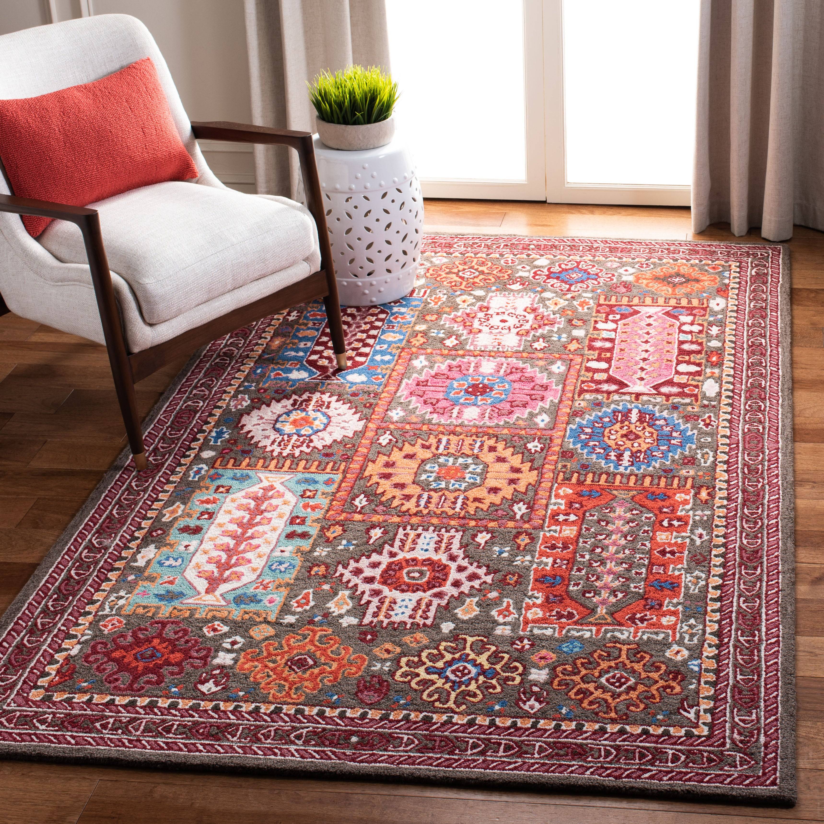 Safavieh Bellagio Rust Transitional Medium Rectangle Rug 6ft x 9ft Brown