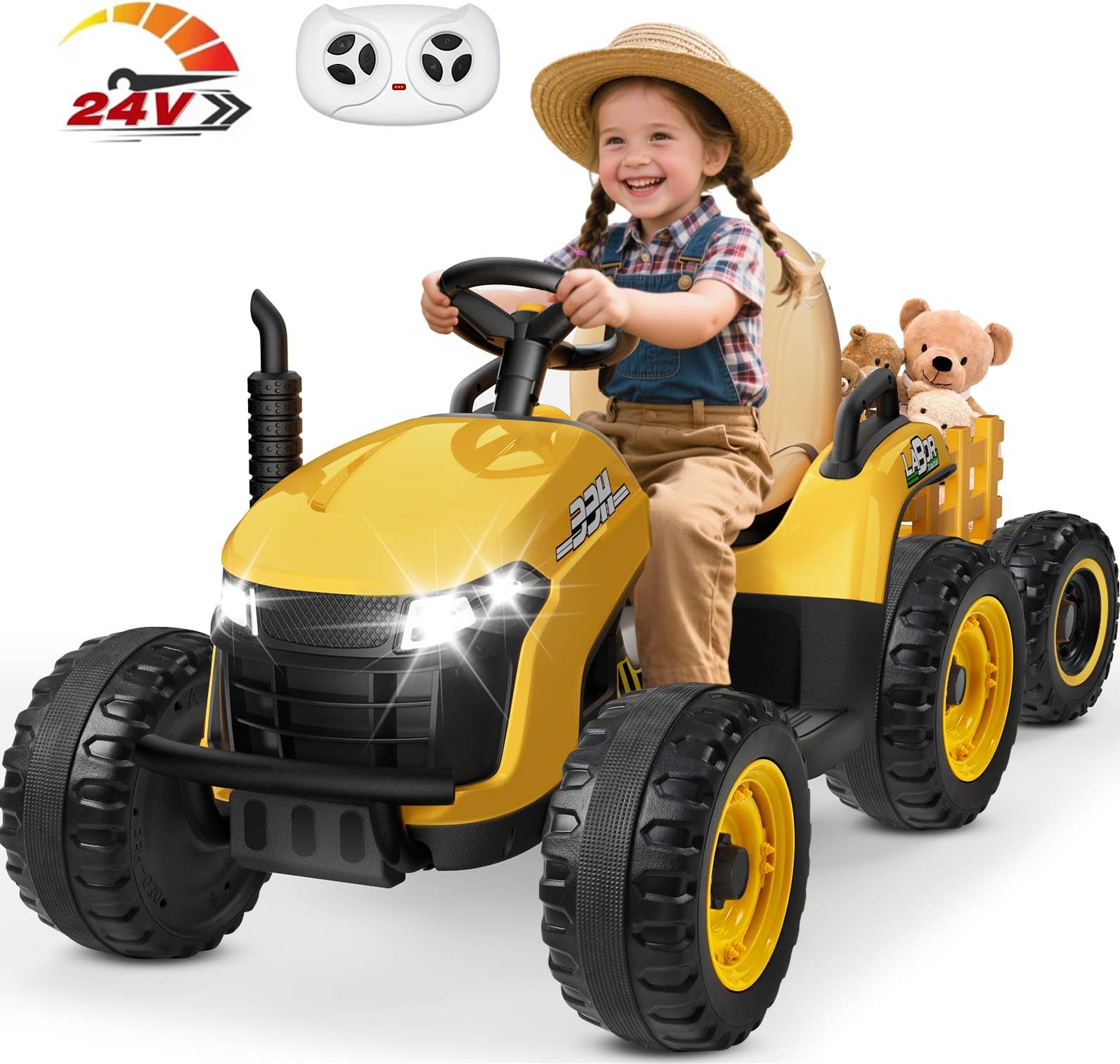 Ride on tractor Anpabo 12V Battery Powered Ride On Tractor
