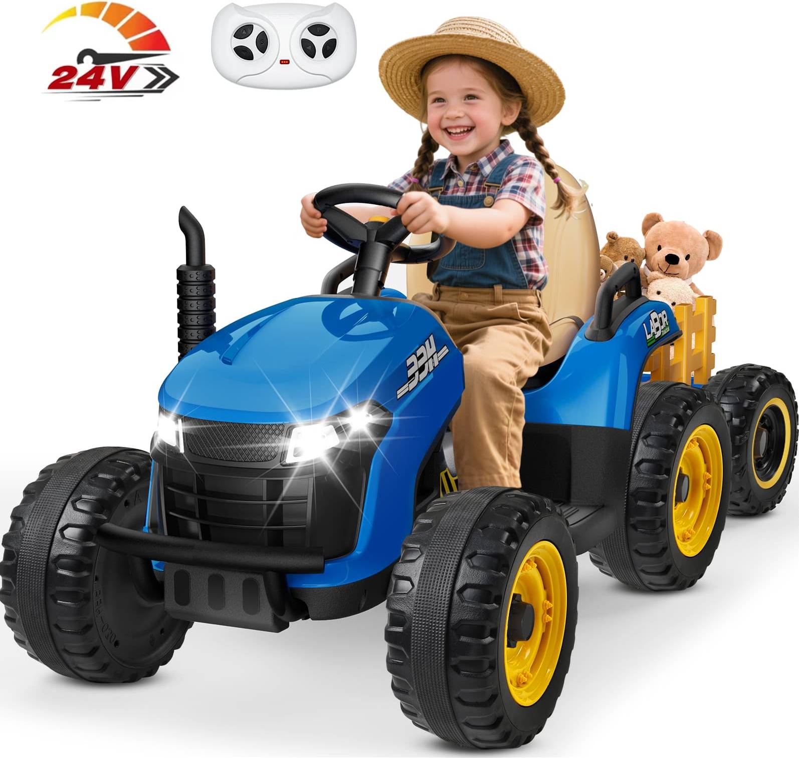Ride on tractor Anpabo 12V Battery Powered Ride On Tractor