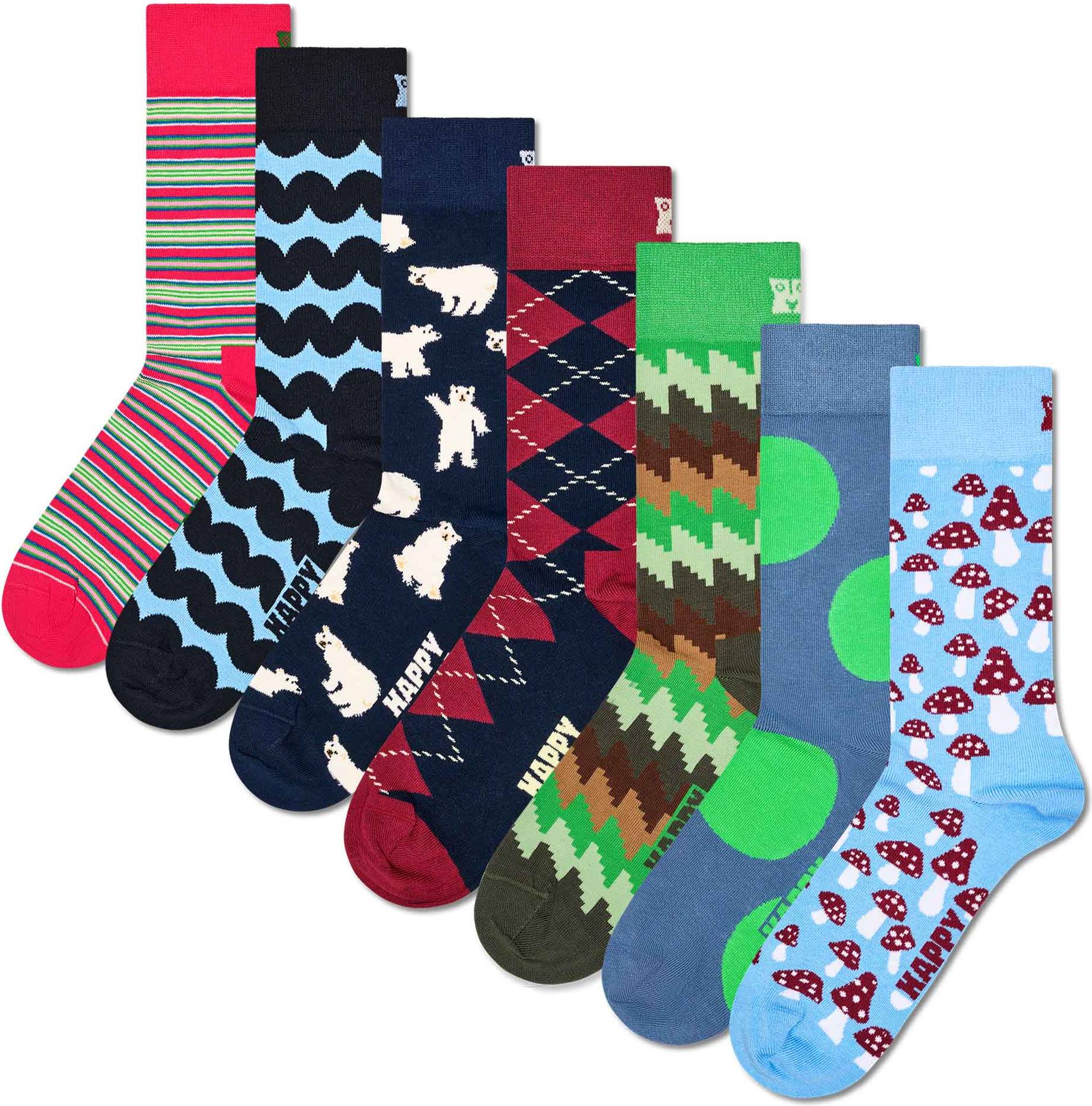 Happy Socks 7-Pack Seven Days Gift Set - Multi/Patterned