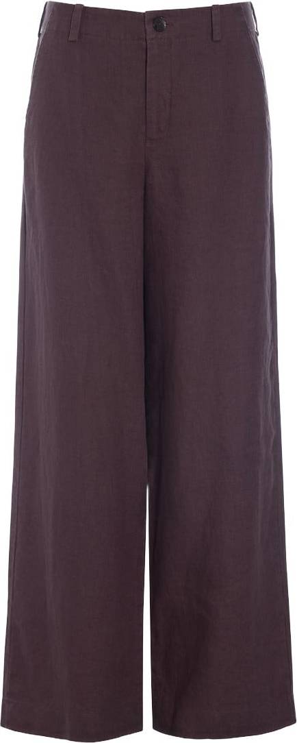 Lazy Linen Lige Bukser Raka Byxor - Raisin