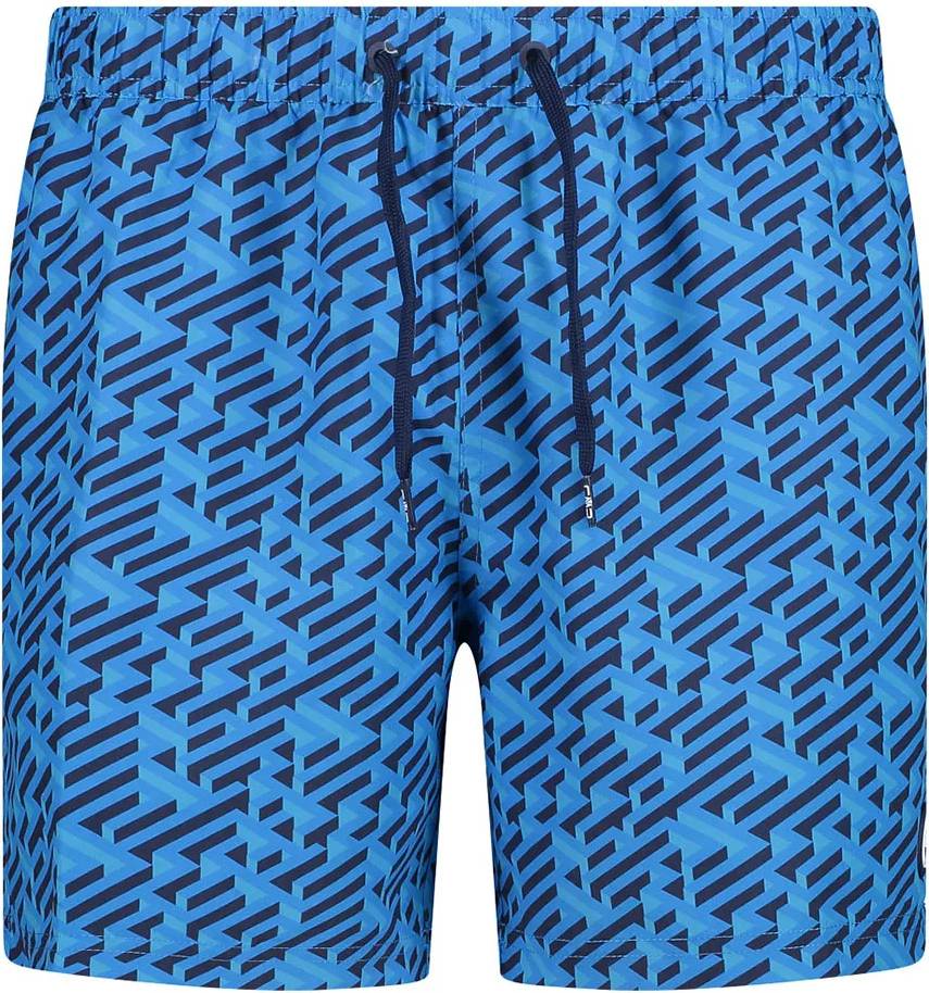 CMP Geometric Pattern Swim Shorts - Bleu