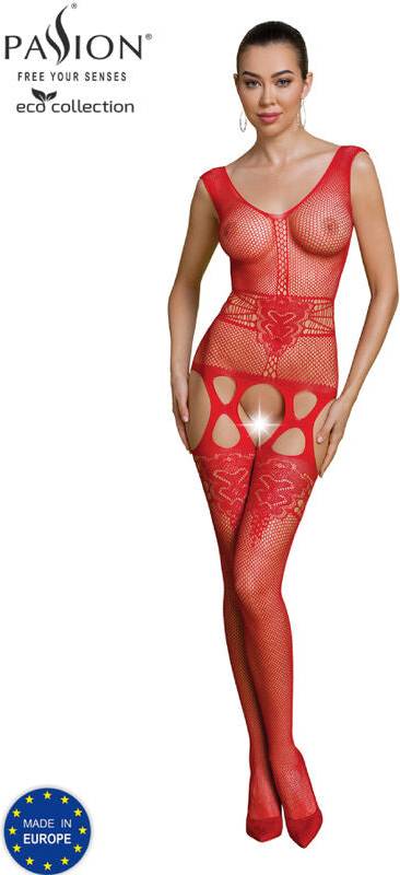 Eco Collection Bodystocking BS014 - Red