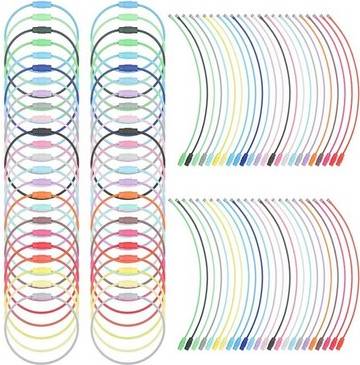 Sodial Coated Keychain Rings Cable