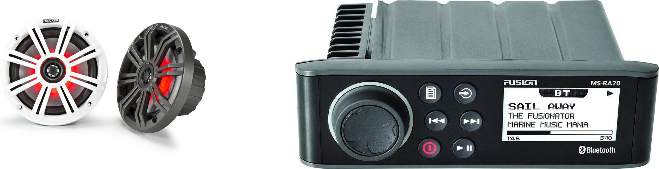 Car stereo system Kicker Fusion MS-RA70 Marine Entertainment System