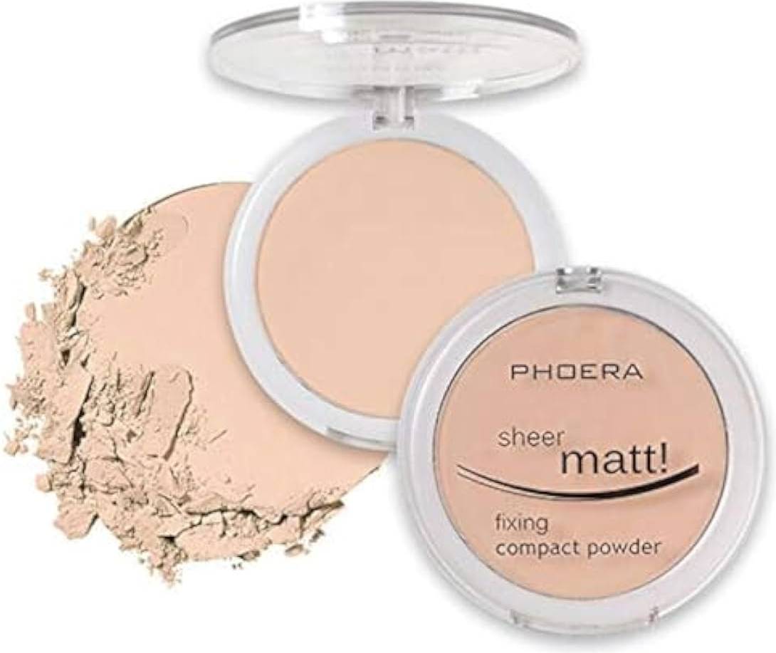 PHOERA Sheer Matte Fixing Powder Makeup Base Fixer Setting Beige