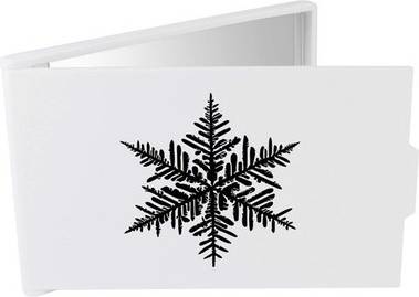 Azeeda Winter Snowflake Compact Makeup Mirror