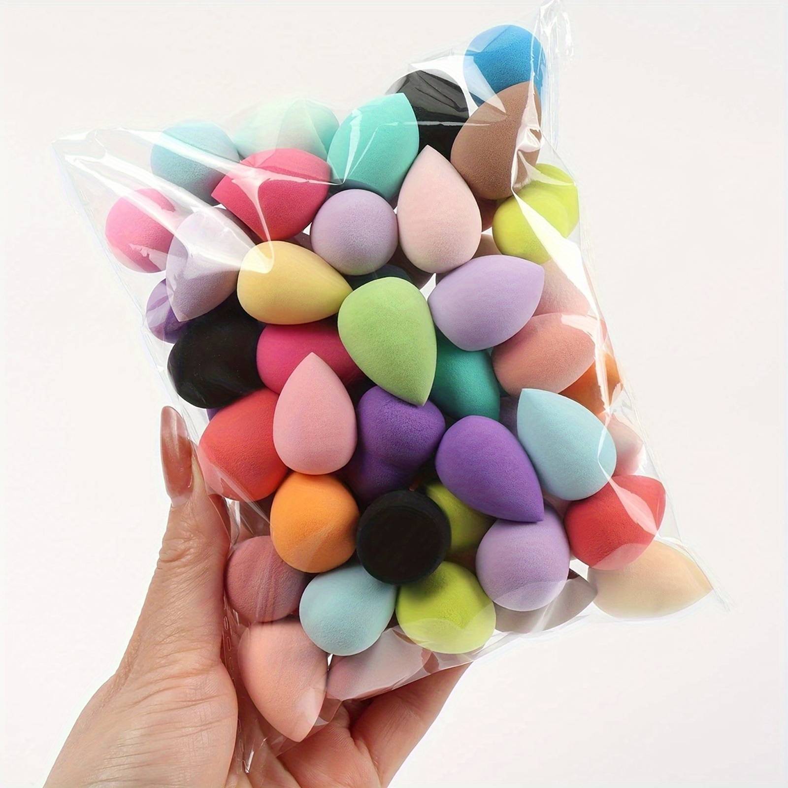Mini blender Temu Mini Makeup Sponges Set Latex For Liquid Cream Powder - Random Color