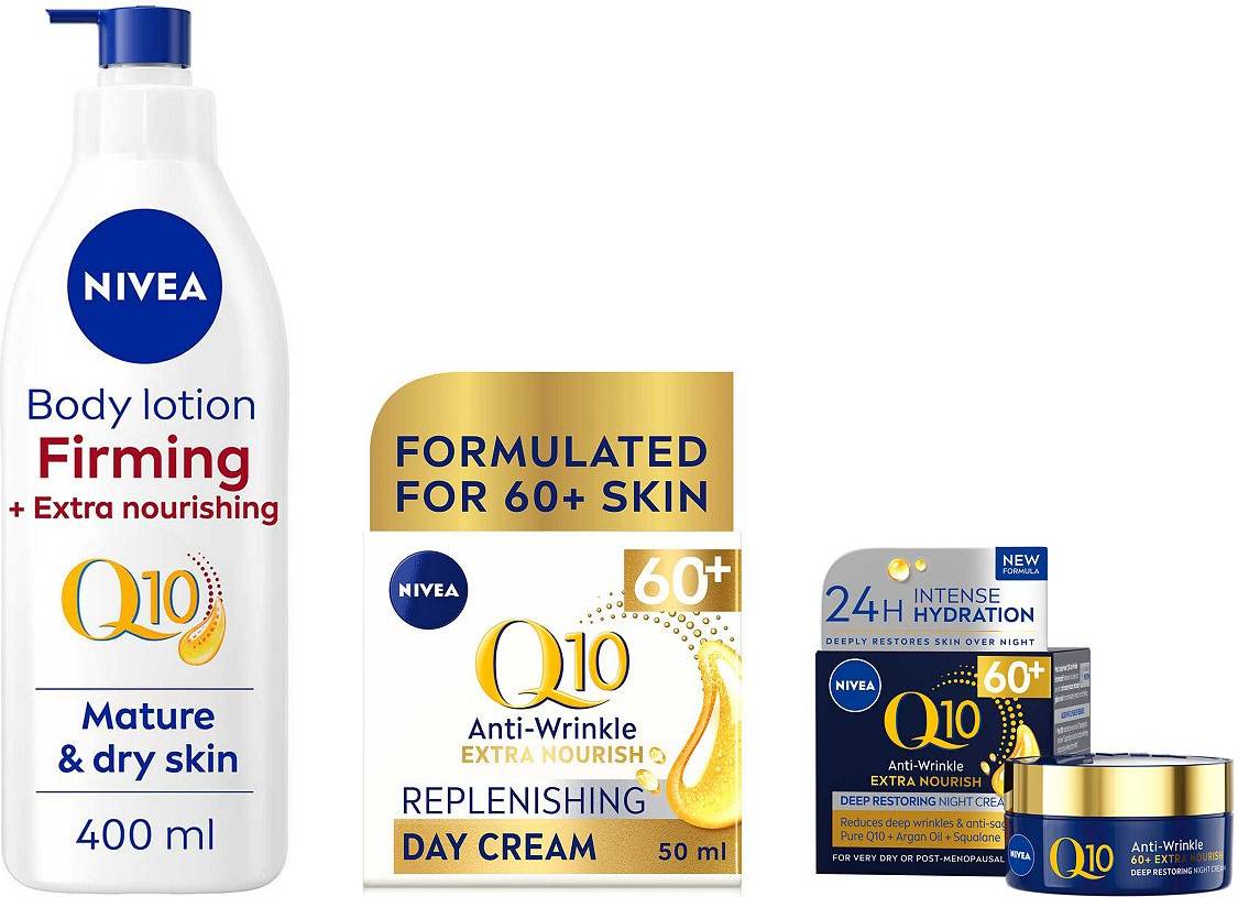 Nivea Q10 Power 60+ Face Body Routine
