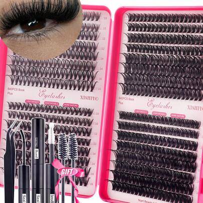 Shein 4-In-1 False Eyelashes Set Portable Segmented Lash Clusters