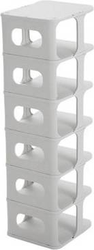 B&Q Plastic Shoe Tower Rack Organizer Shoe Rack 6pcs