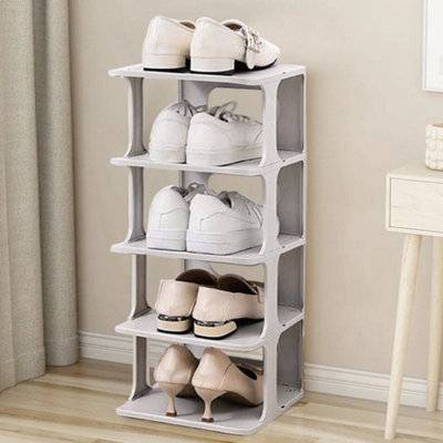 B&Q Plastic Shoe Tower Rack Organizer Shoe Rack