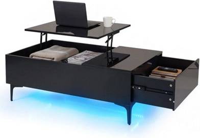 B&Q Lift Top Coffee Table With Hidden Storage Drawer Table