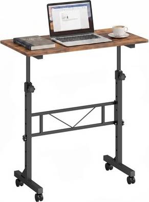 Homcom Overbed Table Adjustable Height Steel Frame Table
