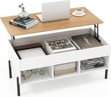 B&Q Lift Top Coffee Table With Storage Table