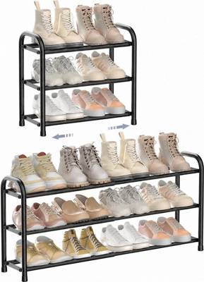 B&Q 3-Tier Adjustable Metal Shoe Rack Shoe Rack
