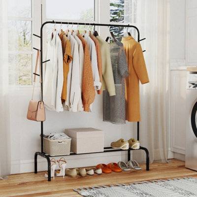 B&Q Heavy Duty Metal Garment Wardrobe Rack Clothes Rack