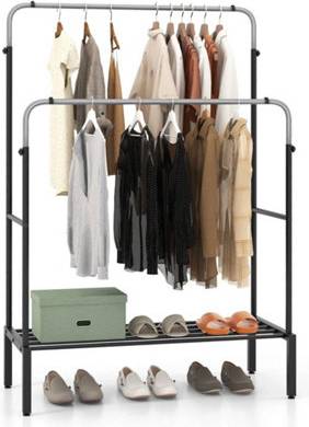 B&Q Metal Clothes Stand Rack Height Clothes Rack