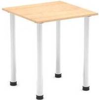 Impulse 600mm Square Table Maple Top Table