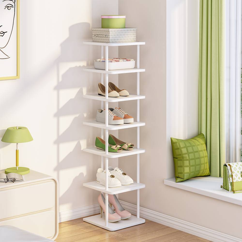Huhote 7-Tier Narrow Shoe Rack Organizer Shoe Rack