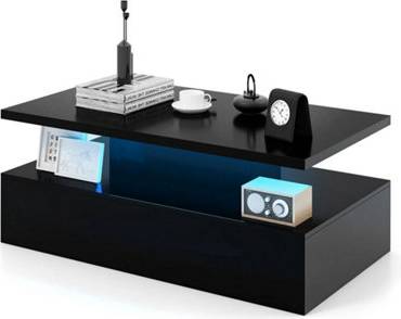B&Q Contemporary Rectangle Center Table With Remote Control Table