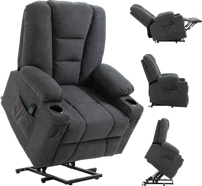 Fabric riser recliner chairs Oversized Riser and Recliner Chairs