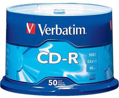 Cd r Verbatim CD-R 700MB Disc 50-Pack Spindle