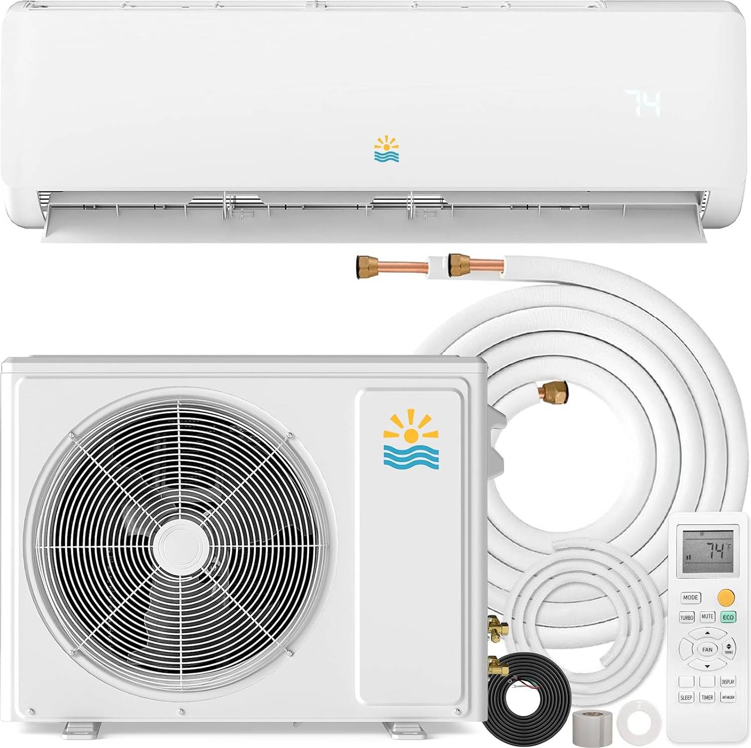 Split system air conditioner Ductless Mini Split Air Conditioner and Heating System