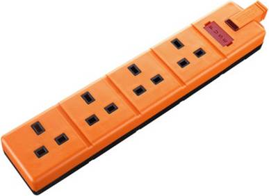 Masterplug Four Socket Rewireable Trailing Power Extension Adaptor