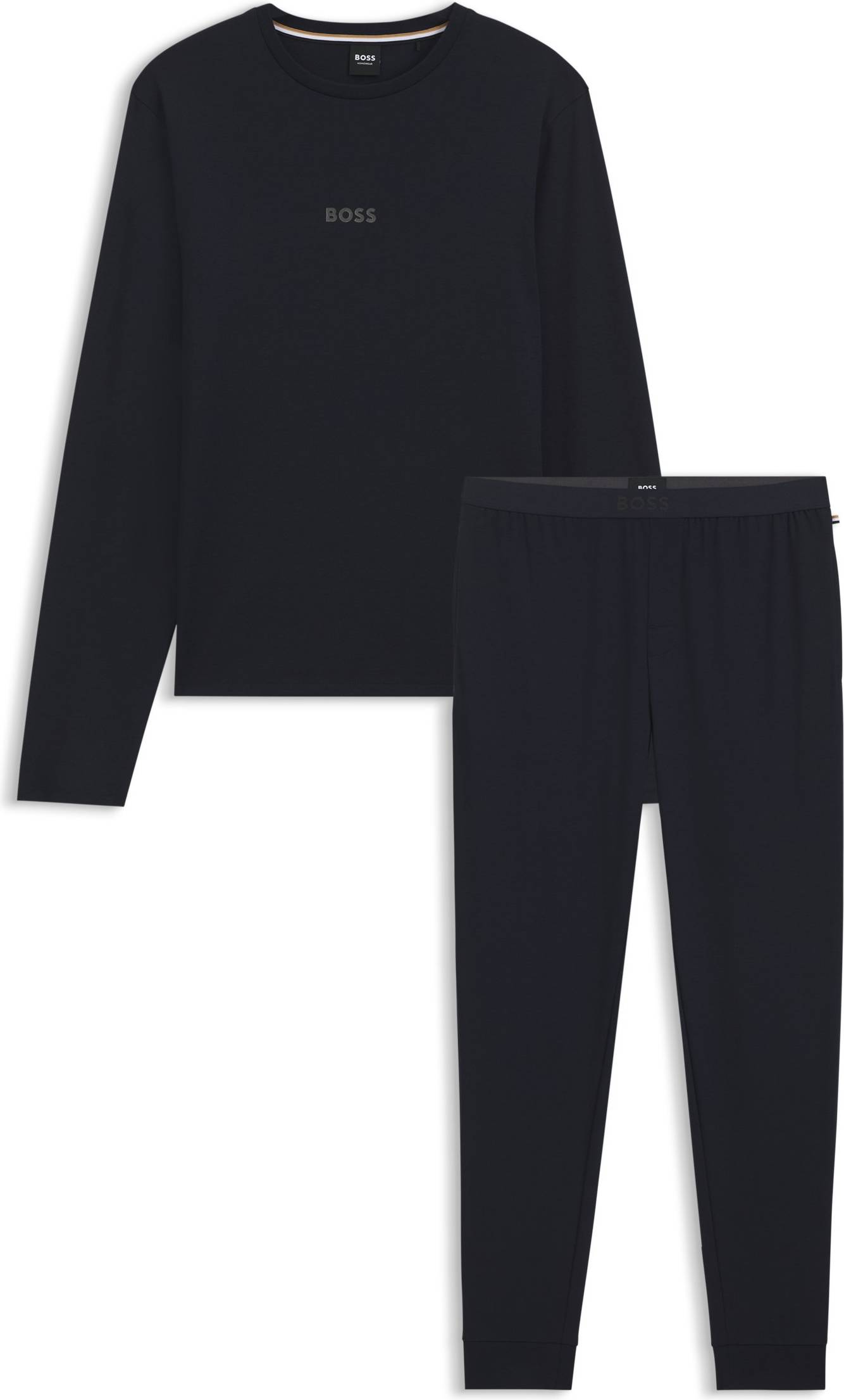 BOSS Classic Logo Long Pyjamas Gift Set - Blue