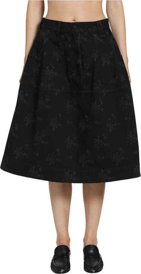 Simone Rocha Utility Hip Bustle Skirt Med Pynt - Sort
