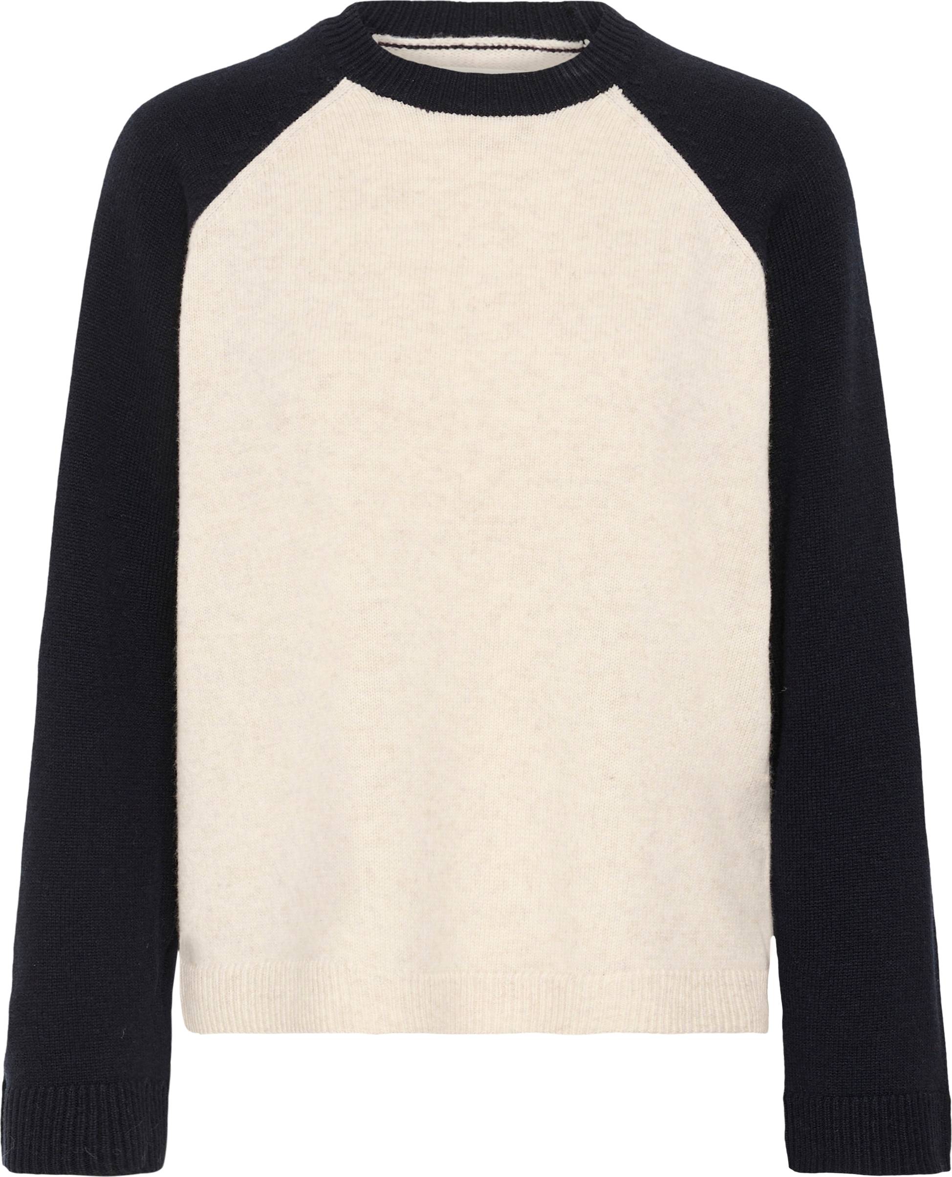 Part Two CleoPW Pullover Oatmeal Navy Colorblock - Sort