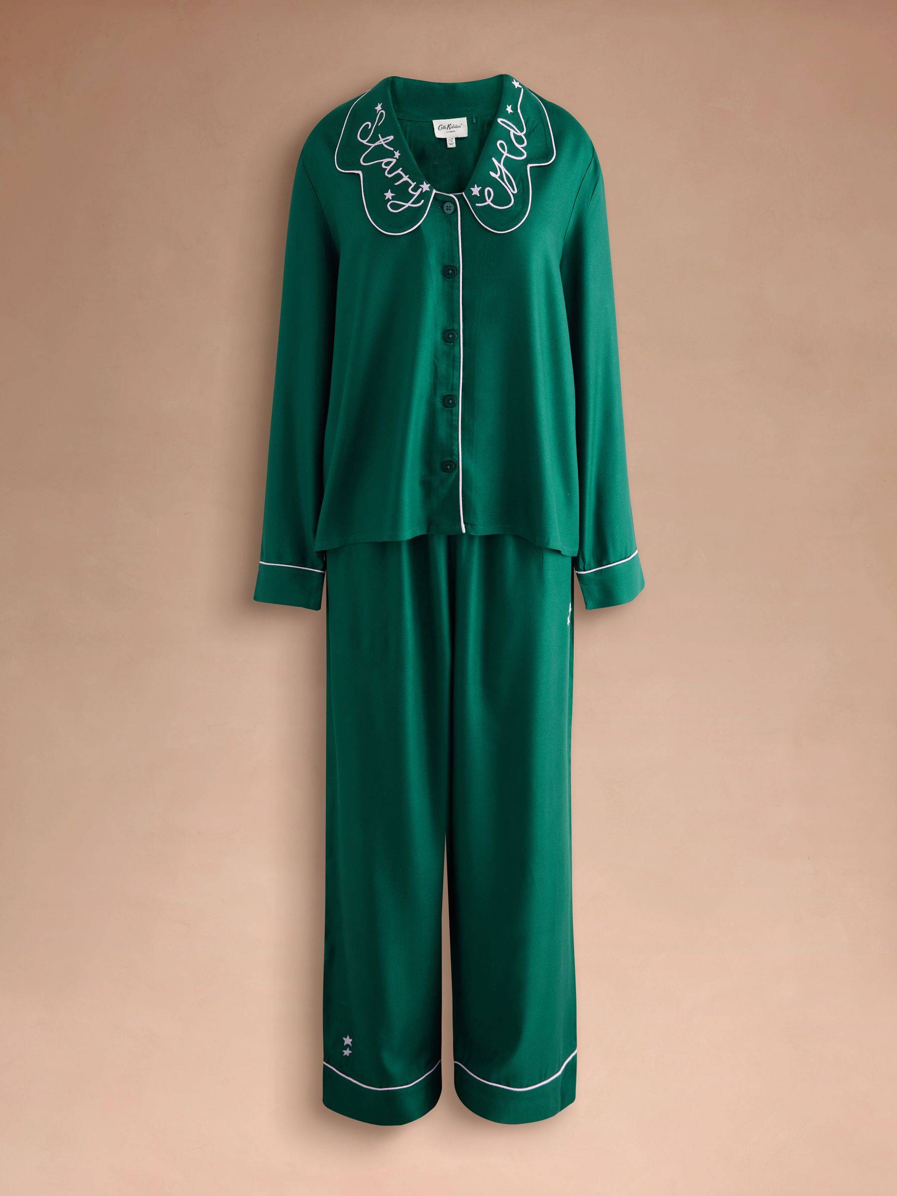 Cath Kidston Green Button Through Pyjamas Set
