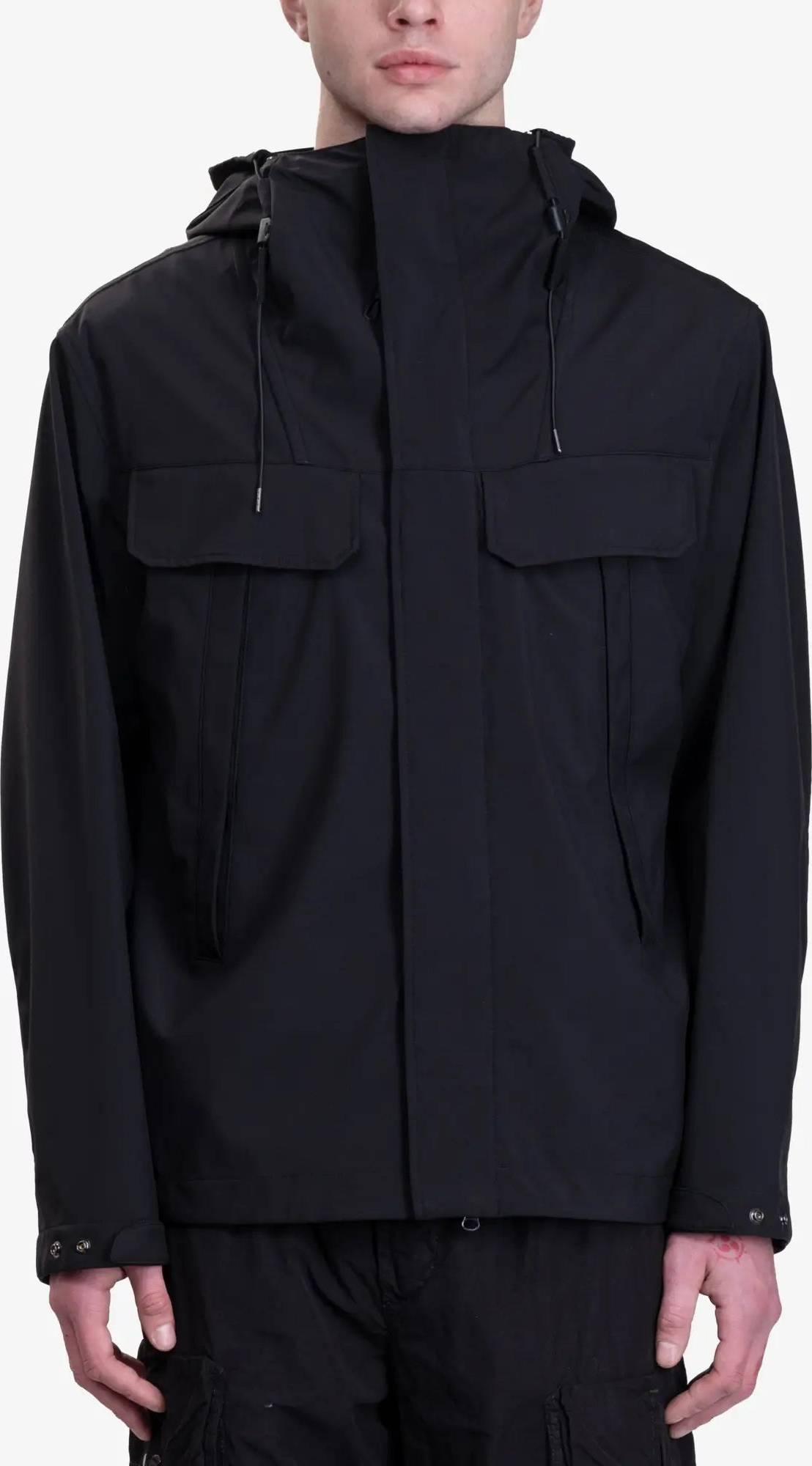 C.P. Company Shell-R Goggle Double Pocket Jacket - Black