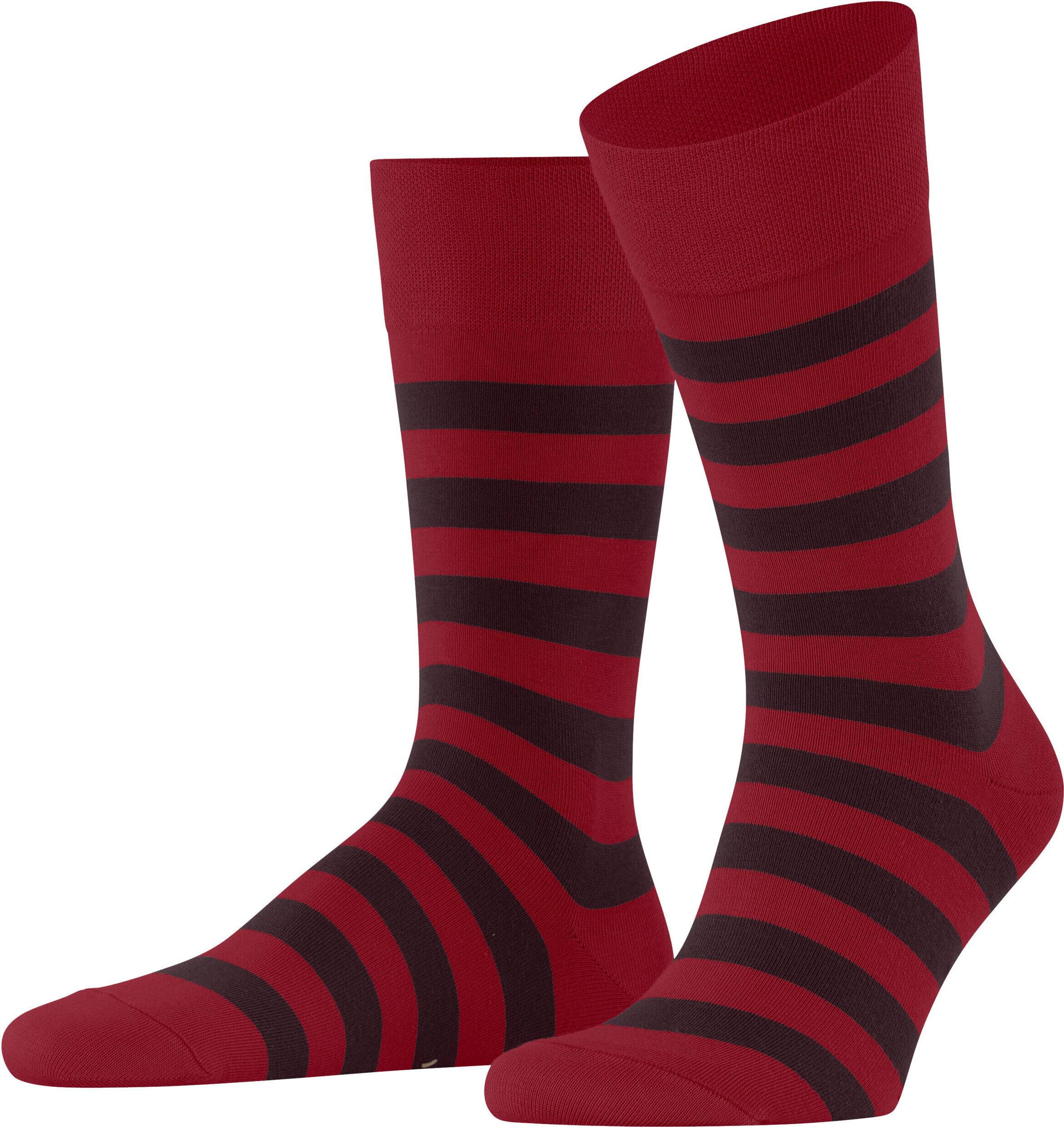 Falke Sensitive Mappd Line Socks - Red
