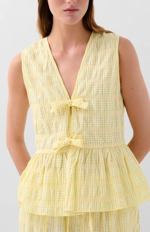 Cop Check Top - Light Yellow