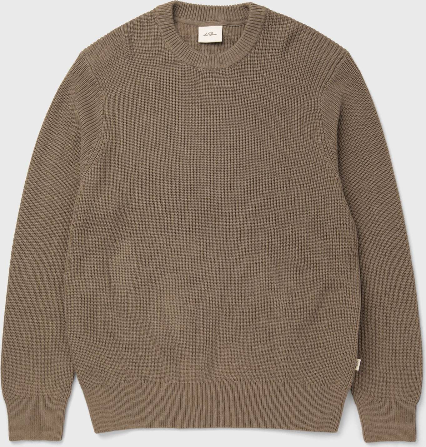 Pullover Sand Rib Crewneck Knit - Beige