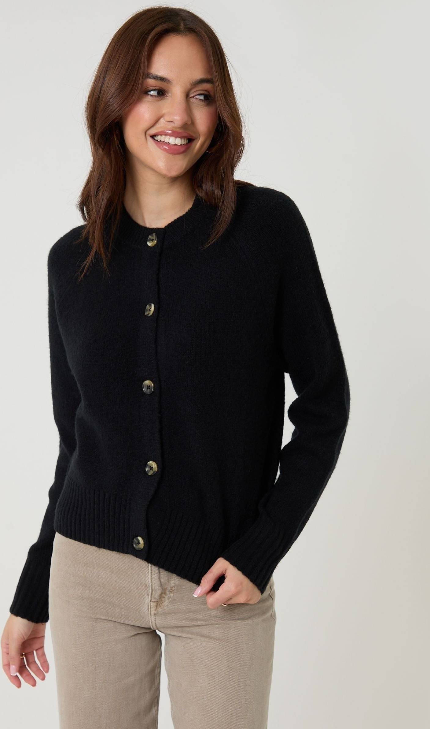 Threadbare Button Up Stickad Cardigan