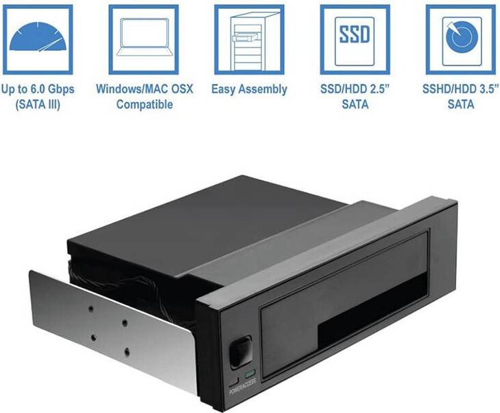 Jojomino Universal Hot Swap Mobile Rack 2.5 Inch 3.5 Inch