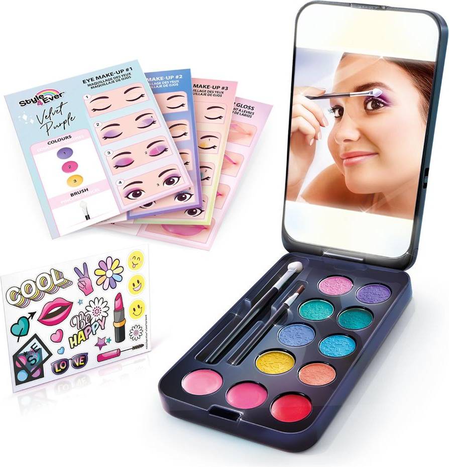 Mini Makeupetui med LED-lys til Rolleleg